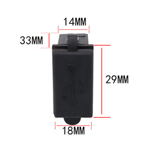 方形12V/24v单USB汽车充电器插座5V 2.4a QC3.0电源适配器防水USB A充电端口连接器 - Product Image 2