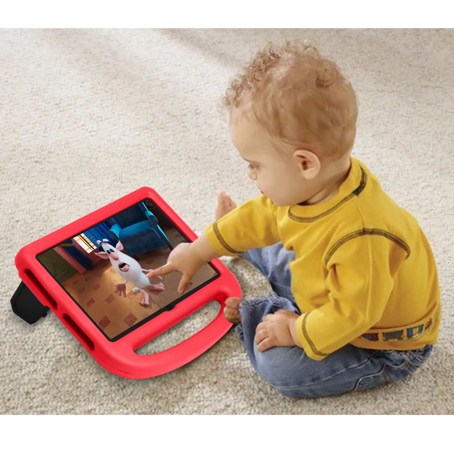 Poignée Portable Anti-choc EVA housse arrière tablette étui pour Amazon Kindle Fire HD 8 Plus 2020