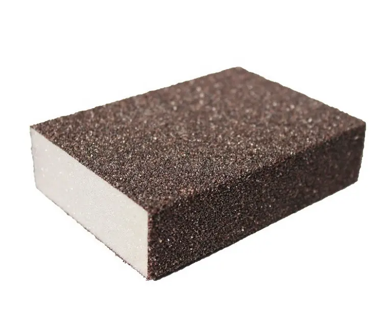 Disco de lijado de bloque Ponge con arena abrasiva, 100x70x25mm
