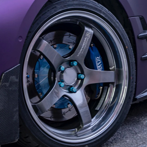 Mâm xe hợp kim đúc TE37 Volk Rays 18 19 20 inch 5x114.3 5x120 6x139.7 vành sâu mạ chrome đồng trắng đen tùy chỉnh - Product Image 1