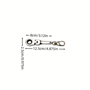 Có thể điều chỉnh Flex-Head STUBBY ratcheting kết hợp wrenches Keychain đồ chơi cờ lê Keychain vòng chìa khóa 10mm Cờ lê <span class=keywords><strong>Ratchet</strong></span> Keychain - Product Image 6