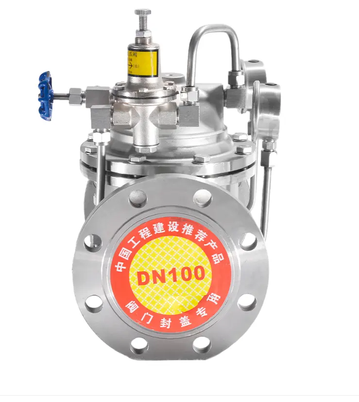 DN15-DN300 स्टेनलेस स्टील वायु प्राकृतिक गैस मैनुअल दबाव कम करने वाला राहत वाल्व