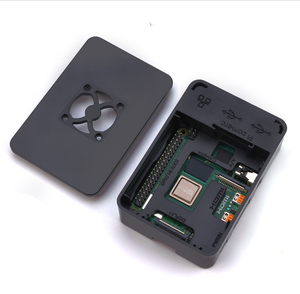 ต่ําสุด Raspberry PI 4 ระบายความร้อนกล่องศูนย์กรณีติดตั้งการออกแบบกล่องโลหะสําหรับ Raspberry PI 4