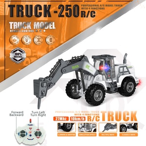 27MHZ 1:30 Scale <strong>Rc</strong> <strong>Model</strong> Construction Vehicles Toy 4 Channel Electric Remote Control Hobby Engineering Truck Toy with Lights