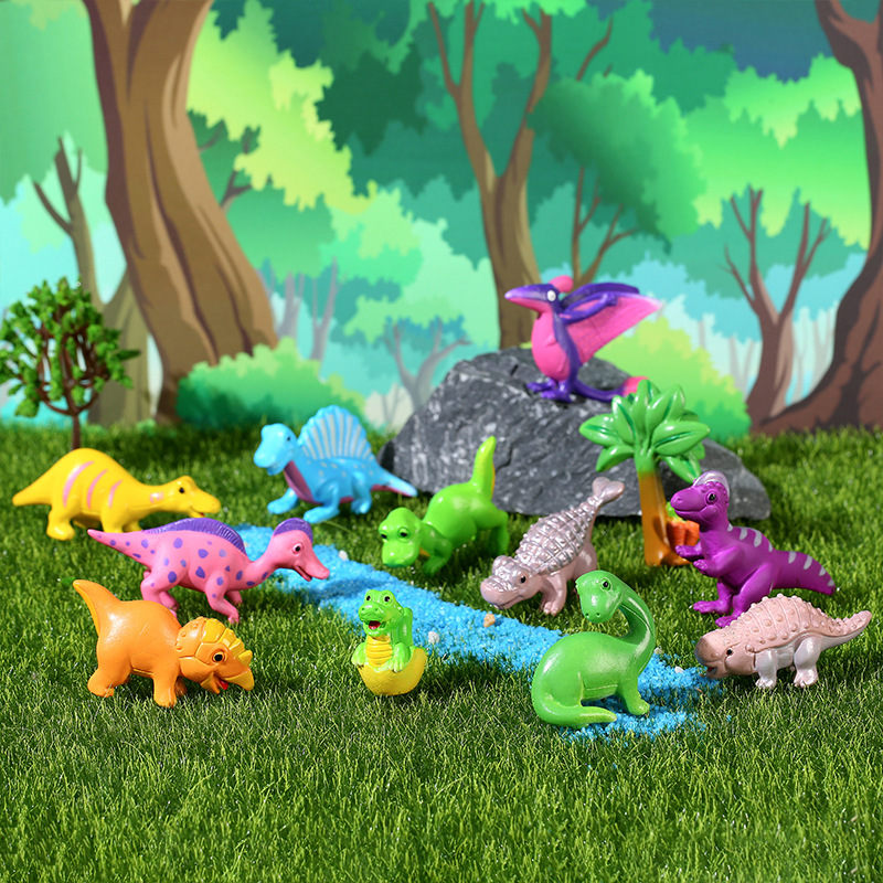 colorido El precio de un solo dinosaurio (12 por un