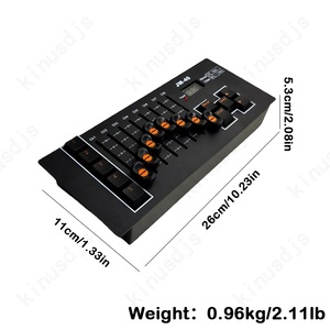Kinusdjs DMX 512 панель управления консоли с памятью питания Type-C перезаряжаемый 40-канальный DMX контроллер света для освещения - Product Image 4