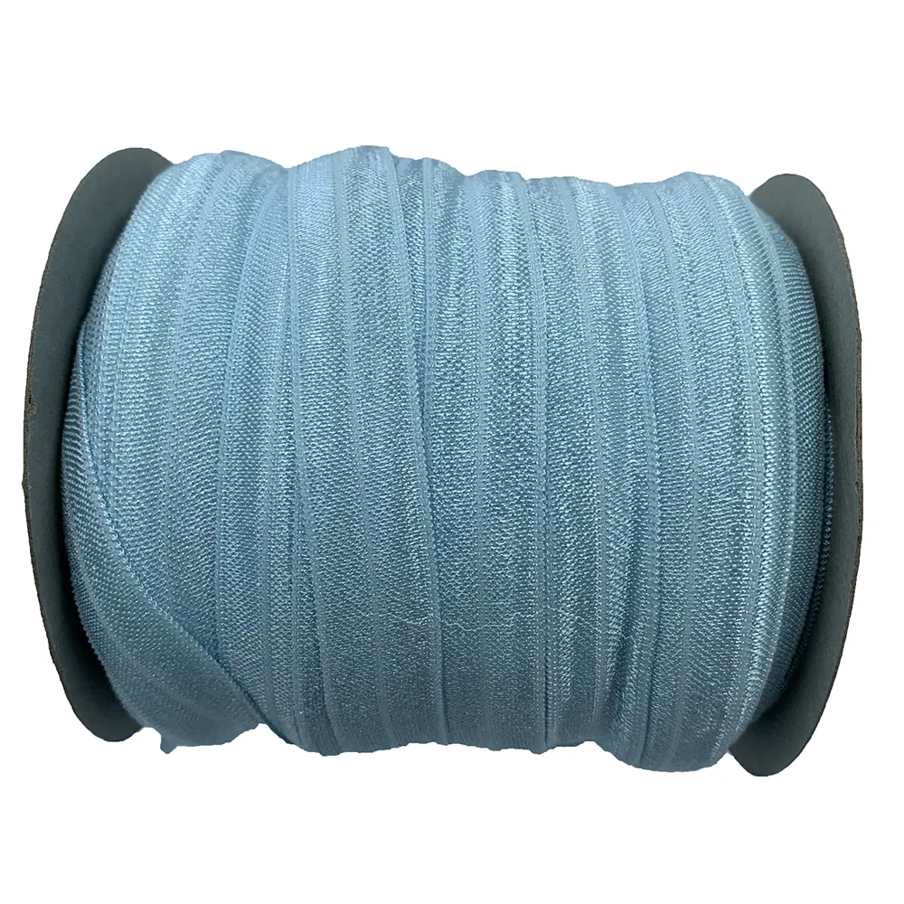 custom colors 5/8'' wide foldover elastic ribbon FOE bias band