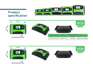 Solardance 10A/20A/30A Солнечный контроллер Чара PWM-режим ЖК-дисплей 12V/24V Вольта 6V Volta ROHS Сертифицированный Контроллер освещения - Product Image 5