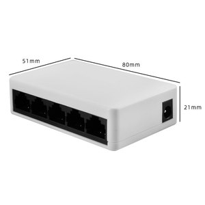 PIX-LINK 5V Mini-Ethernet 5-Port-Switch 10/100Mbps Schnelles drahtloses Netzwerk Desktop-Switch Kunststoff gehäuse für den Einsatz im Home Office 1 Jahr - Product Image 3