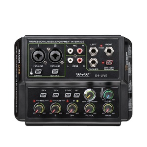 Tarjeta de sonido multifunción para estudio de audio, interfaz usb de 4 canales - Product Image 1