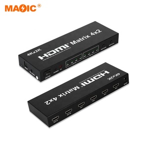 4x2 <strong>Hdmi</strong> <strong>Matrix</strong> Switch Splitter With Spdif IR Remote and L/r 3.5mm Support Hdcp 1.3 ARC Dol-by 4k <strong>HDMI</strong> <strong>Matrix</strong> Switcher - Product Image 3