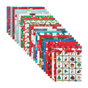 5 Stück Weihnachts baum Schneeflocke Bündel für DIY Crafts Party Weihnachts druck Stoff
