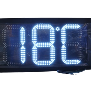 Outdoor Waterproof 16&quot; Inch Digital Led Street Clock LED Time and <strong>Temperature</strong> Signage Display Countdown Function Scoreboard - Product Image 1