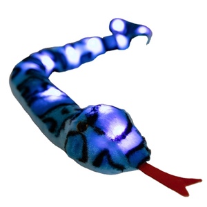 Eco friendly personalizzato simulazione luminosa pitone giallo serpente animali imbalsamati - Product Image 1