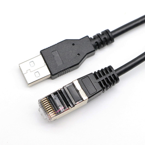 USBタイプ-2.0オスTO RJ50 RJ4510P10Cオスケーブル - Product Image 3