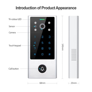 Hochwertige Tuya Smart WiFi Touch Tastatur Video Intercom Zugangs kontrolle mit Entsperren per ID-Karte, Passwort, App-PST-VC1 - Product Image 5