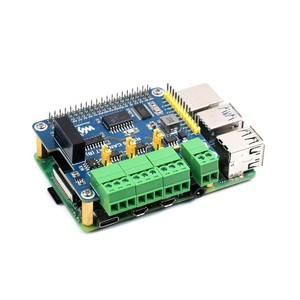 Isolierter RS485 CAN HAT (B) für <span class=keywords><strong>Raspberry</strong></span> <span class=keywords><strong>Pi</strong></span>, <span class=keywords><strong>2</strong></span>-Ch RS485 und 1-Ch CAN, Multi Protections
