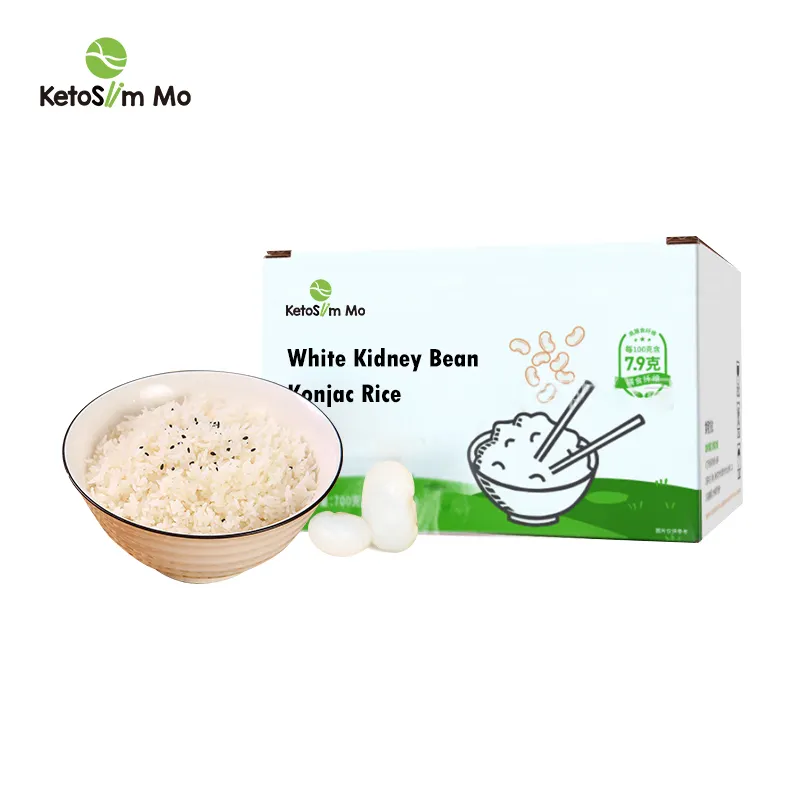 Riz sec sain de haricot blanc Shirataki Konnyaku Konjac