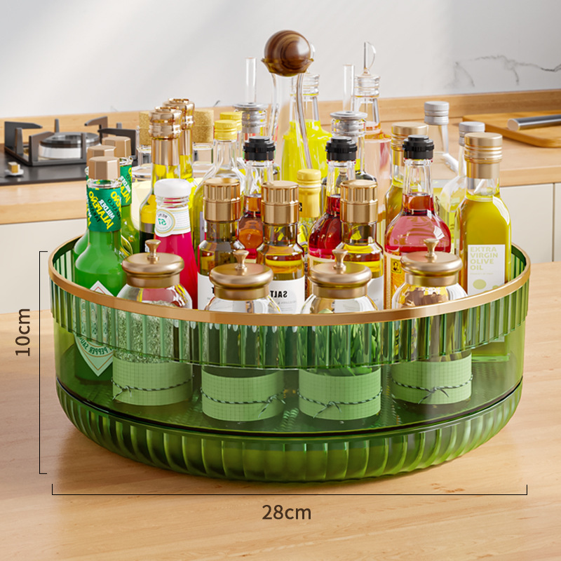 Rotating Shelf Transparent Green