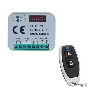 433MHz telecomando Wireless DC 12V alimentatore a 4 pulsanti tastiera in silicone funzione di temperatura intelligente per l'apprendimento uso Garage - Product Image 1