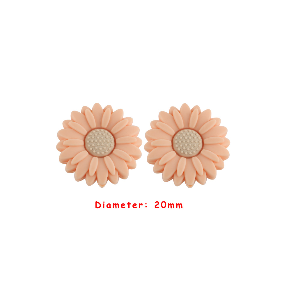 chrysanthemum Focal bead Peach SA140