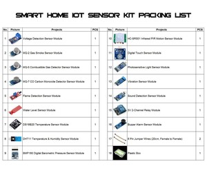 16 in 1 Sensor Modules Project Starter Kits for <strong>Arduino</strong> Raspberry Pi Smart Home