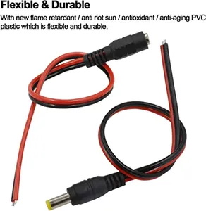 5.5*2.1 MÉT <span class=keywords><strong>DC</strong></span> cáp điện nữ ổ cắm jack cắm kết nối dây 12V 5521 <span class=keywords><strong>DC</strong></span> điện Pigtail Cáp - Product Image 4