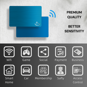 OEM/ODM NFC Metal Card Stainless Steel Matte QR <strong>Code</strong> Digital Employee Card Contactless Room Access Hotel Key Card LF/HF Classic