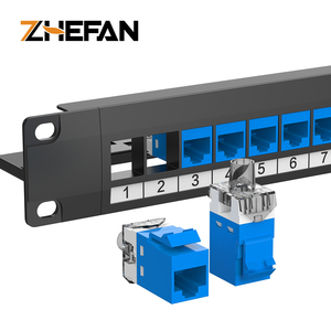 浙凡网络工具5e类/6类/6a类Utp打孔180度Rj45 8p8c类6类非屏蔽梯形插孔 - Product Image 2