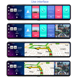 4G Android 8.1 dash kamera Full HD 1080P 12 inç gps izci uzaktan kontrol monitörü ADAS WiFi dikiz kamera navigator ücretsiz haritalar 2GB + 32GB - Product Image 5