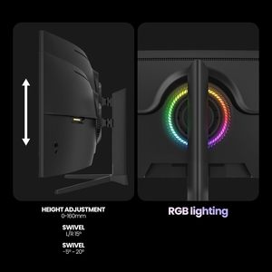 HD LED PCスクリーンフラットデスクトップビジネス & ゲーム用コンピューターモニターIPSパネルVGA入力液晶モニター - Product Image 5