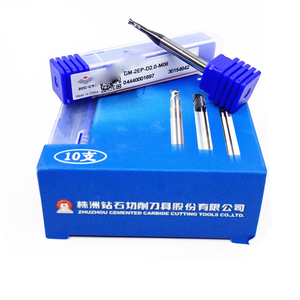 Zcc.ct GM-2EP D0.4-M04-D5.0-M25โรงงานปลายคาร์ไบด์ที่เป็นของแข็ง2-fute โรงงานปลายขุน - Product Image 2