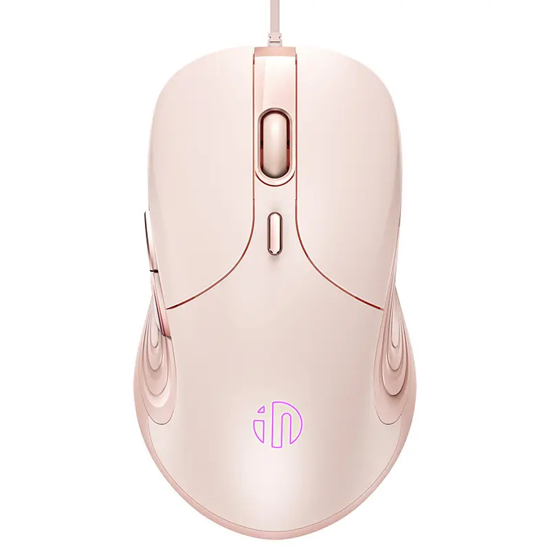 Großhandel kabelgebundene Gaming-Maus für Mädchen Büromode rosa niedliche Computer-Maus programmierbare Tasten für Laptop optische USB-Maus