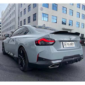 Z-ART 2022 + parlak siyah difüzör BMW için gövde kiti G42 plastik Aerokit BMW yeni 2 serisi Coupe 220 <span class=keywords><strong>240</strong></span> rüzgar Spoiler vücut kiti