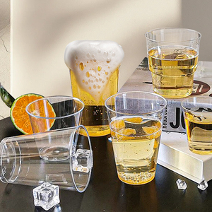使い捨て1/3/4/5/6 oz PSプラスチックワイングラスパーティー用カスタムロゴデザートと飲み物を提供するための便利なカップ - Product Image 4