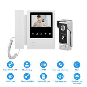 Tuya Smart WiFi Video Door Bell Sistema de cámara con visión nocturna New Trending Home Security Intercom Interphone - Product Image 2