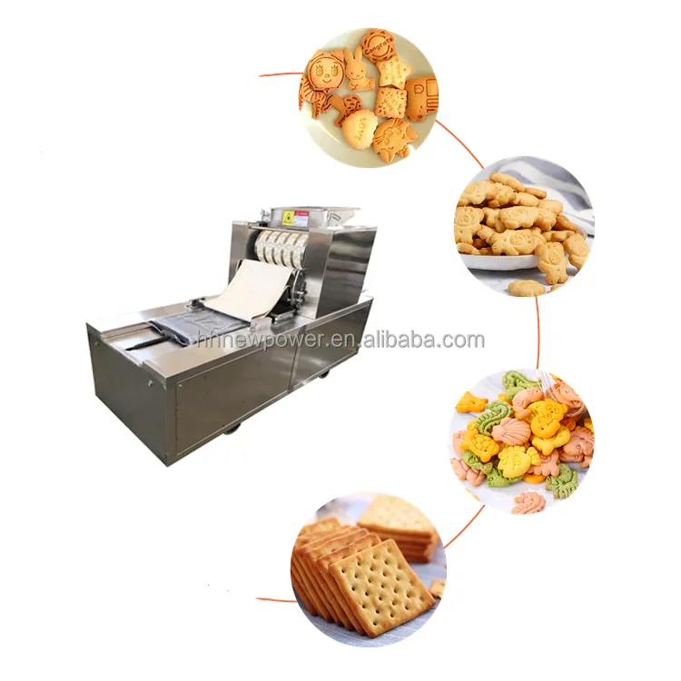 Petite machine automatique à biscuits en acier inoxydable pour la fabrication de biscuits mous en forme de gaufrette prix de la machine en vente