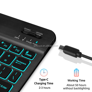 Funda de teclado inalámbrico magnético para iPad A16 11th Generation 2025 iPad 10th Gen Funda de cuero para tableta con teclado Bluetooth - Product Image 6