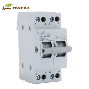 SF qysl SF çift güç manuel Transfer anahtarı 1P 2P 3P 4P 16A 20A 25A 32A 40A 63A modüler manuel geçiş anahtarı - Product Image 6