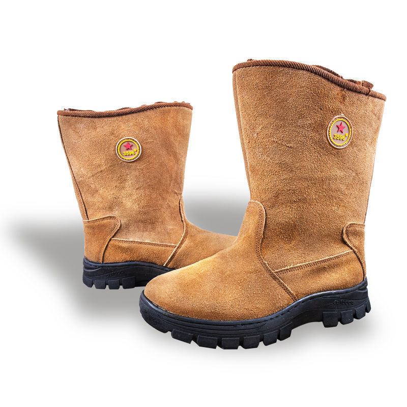 Full leather and full wool boots
