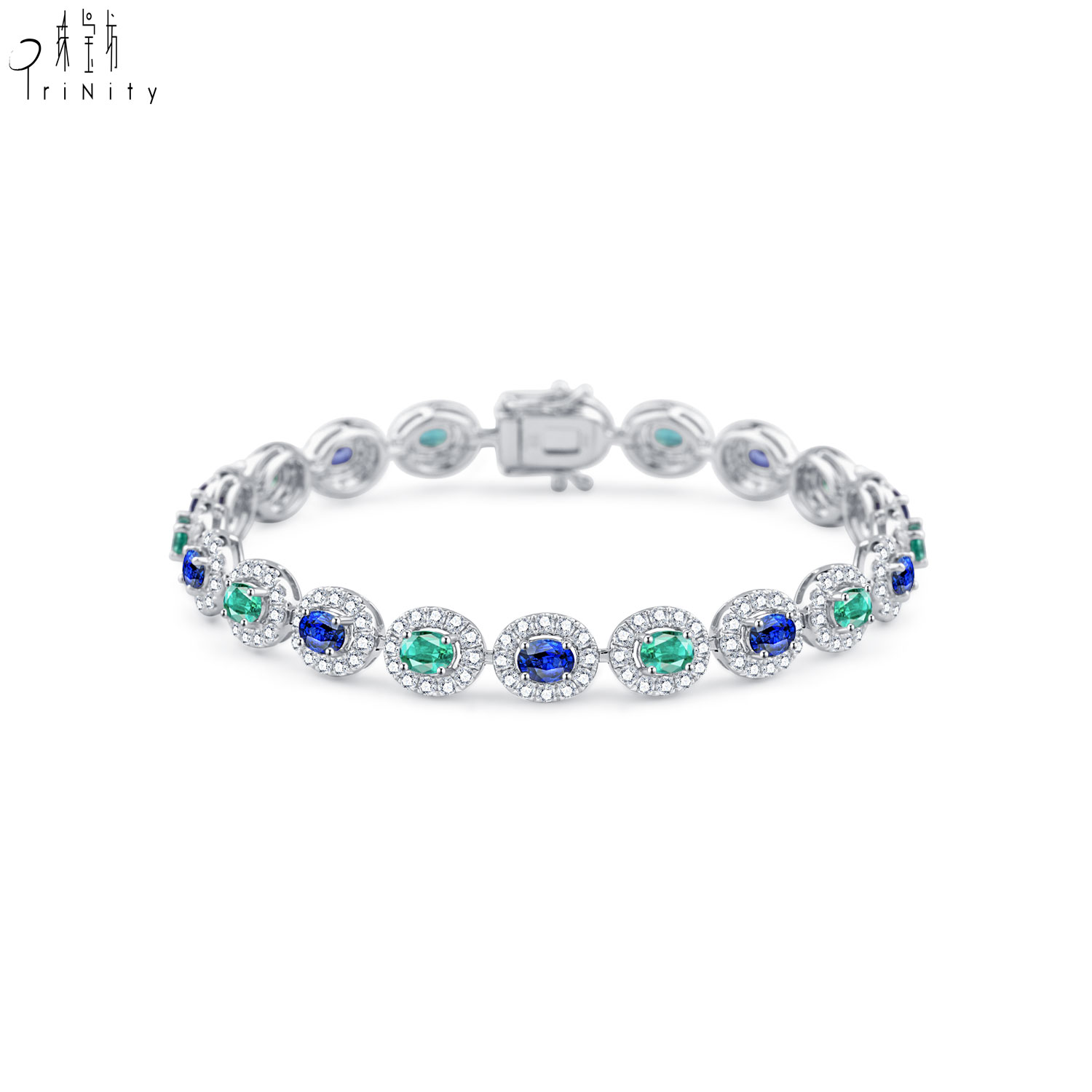18K Solid White Gold
