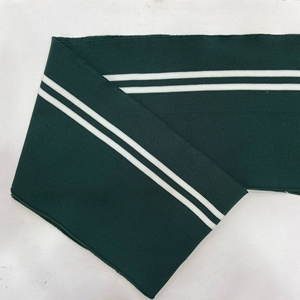 定制涤纶氨纶1*1 2*2罗纹针织衣领袖口面料马球衫校服 - Product Image 2