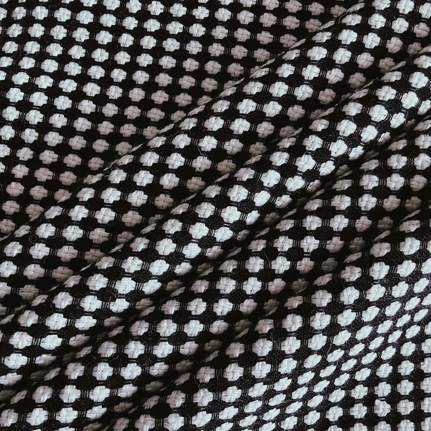 Tela de algodón y poliéster con diseño de espiga, tejido de lana con diseño de cuadros de Tweed, venta al por mayor