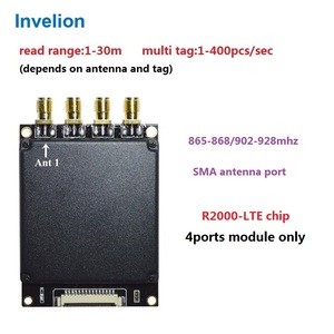 4 porte 30M gamma R2000LTE lettore di Tag RFID UHF modulo lettore RFID a lungo raggio UHF per la gestione dell'inventario - Product Image 4
