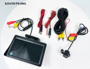 工厂流行的4.3英寸TFT汽车桌监视器DVD视频2路AV高解决方案摄像机超薄停车倒车监视器 - Product Image 5