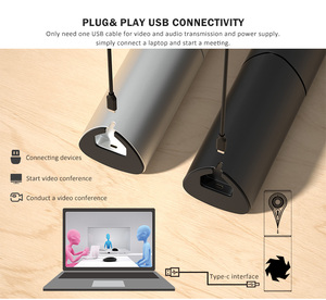 Videocamera Webcam per Computer con videocamera e videocamera per videoconferenza All-in-one con vivavoce, Plug and Play - Product Image 5