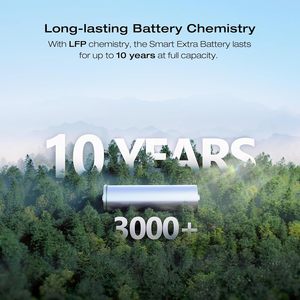 DELTA 2 Max发电站额外电池，2048Wh LiFePO4电池，与DELTA 2 & DELTA Max 2000 & DELTA 2 Max兼容