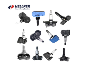 Hellper 2-in-1 433/315 MHz Programmier barer TPMS-Sensor für universelle Metall-/Gummi ventile MX-Reifendruck überwachungs system - Product Image 6