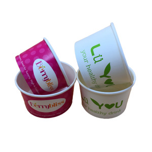Eco Friendly Customized 2oz 3oz Small Ice Cream <strong>Cup</strong> With Lid - Product Image 1