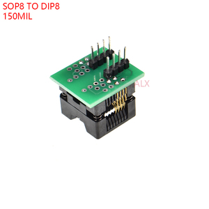 Adaptador de enchufe SOP8 a DIP8 ez, módulo convertidor de enchufe 150MIL, chip de prueba IC 24C02 24C08 24C32 EEPROM - Product Image 1